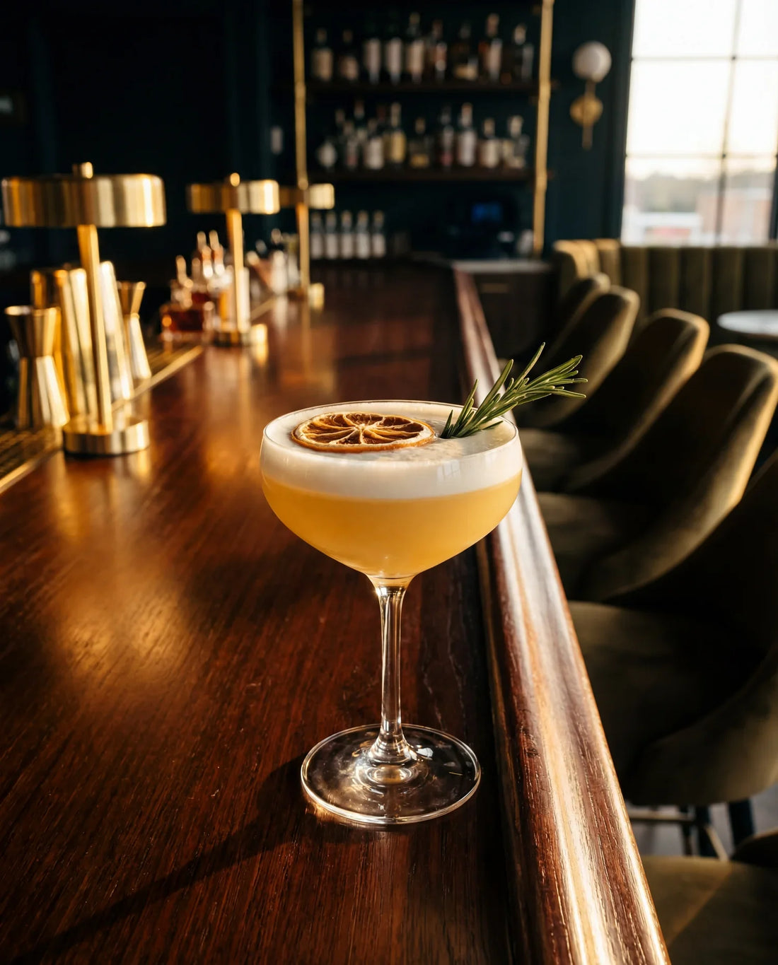 Golden Hour Tequila Sour