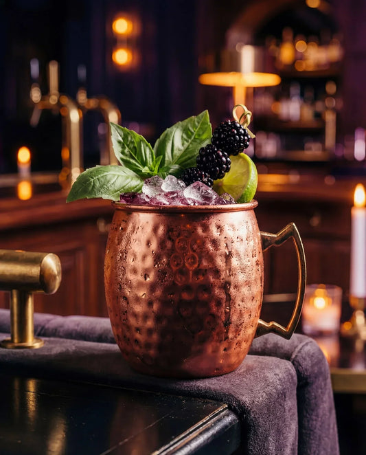 Blackberry Basil Moscow Mule